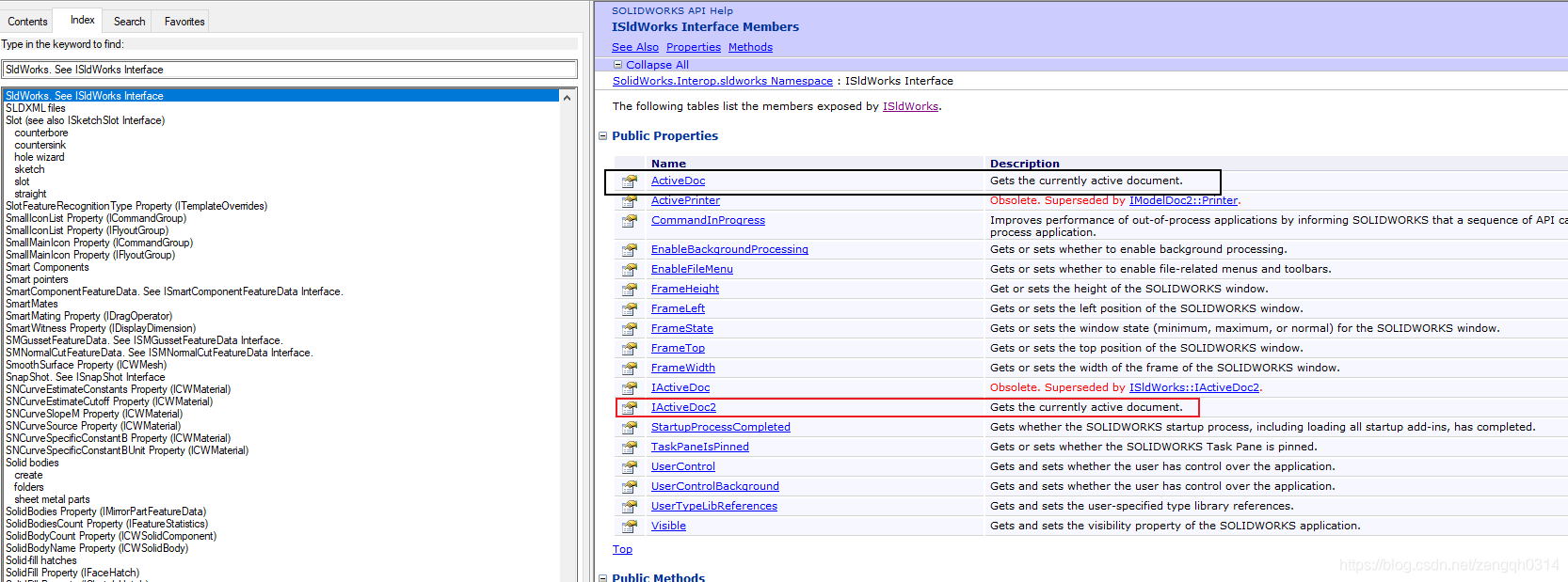 C# SolidWorks 二次开发 API—方法中有I和没有I的区别