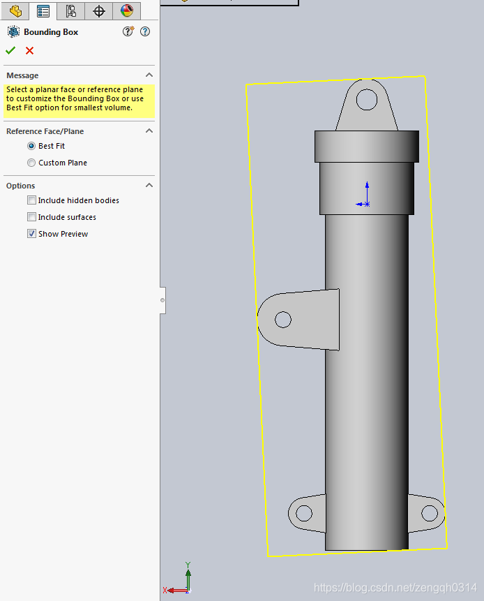 C# SolidWorks 二次开发 API — 包围框(Bounding Box)